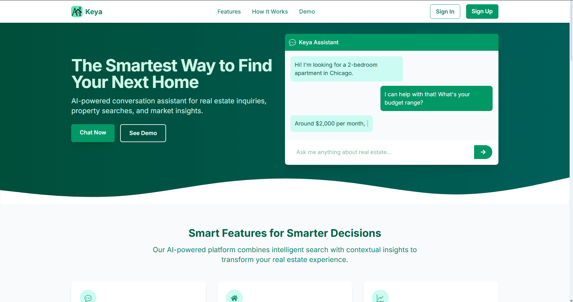 Keya AI - Agentic AI Assistant for Real Estate